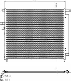 NRF 350425 - Kondensatorius, oro kondicionierius onlydrive.pro