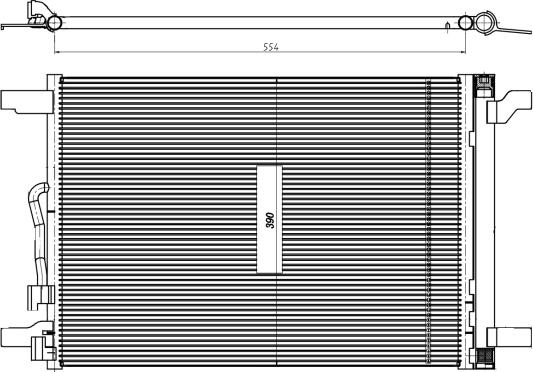 NRF 350509 - Condenser, air conditioning onlydrive.pro