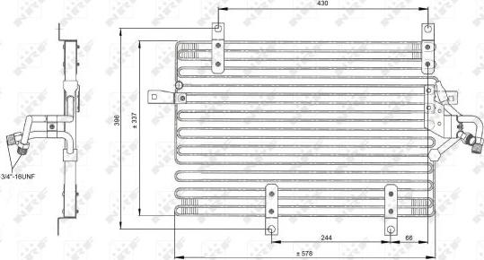 NRF 35052 - Condenser, air conditioning onlydrive.pro