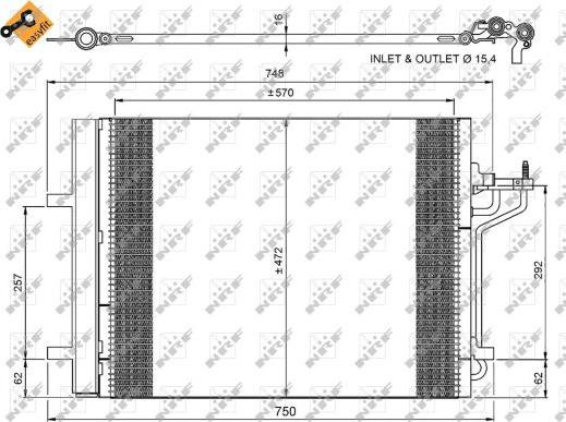 NRF 350052 - Condenser, air conditioning onlydrive.pro