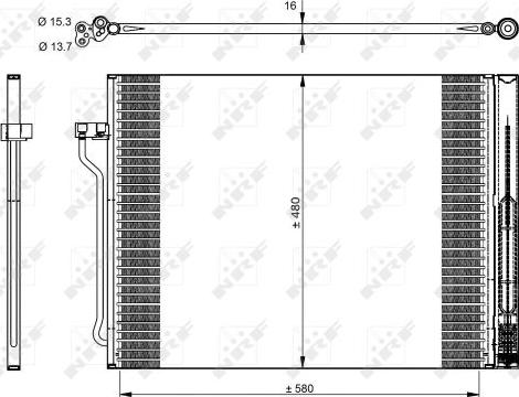 NRF 350325 - Kondensatorius, oro kondicionierius onlydrive.pro