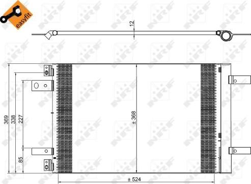 NRF 350323 - Condenser, air conditioning onlydrive.pro