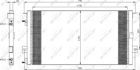 NRF 35156 - Condenser, air conditioning onlydrive.pro