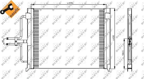 NRF 35162 - Kondensatorius, oro kondicionierius onlydrive.pro