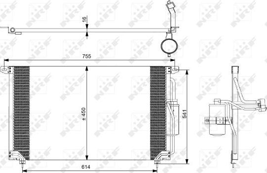 NRF 35184 - Condenser, air conditioning onlydrive.pro