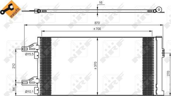 NRF 35895 - Конденсатор кондиционера onlydrive.pro