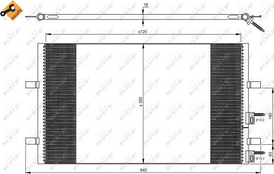 NRF 35846 - Condenser, air conditioning onlydrive.pro