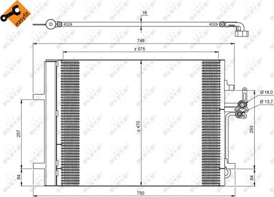 NRF 35850 - Kondensatorius, oro kondicionierius onlydrive.pro