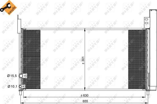 NRF 35863 - Kondensatorius, oro kondicionierius onlydrive.pro