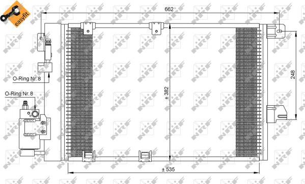 NRF 35301 - Kondensatorius, oro kondicionierius onlydrive.pro