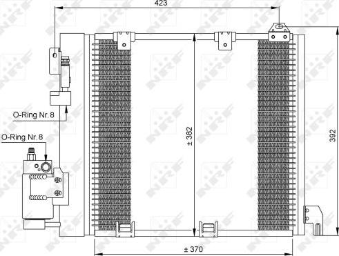 NRF 35302 - Lauhdutin, ilmastointilaite onlydrive.pro