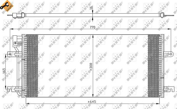 NRF 35316 - Kondensatorius, oro kondicionierius onlydrive.pro