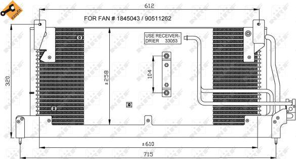 NRF 35218 - Kondensatorius, oro kondicionierius onlydrive.pro