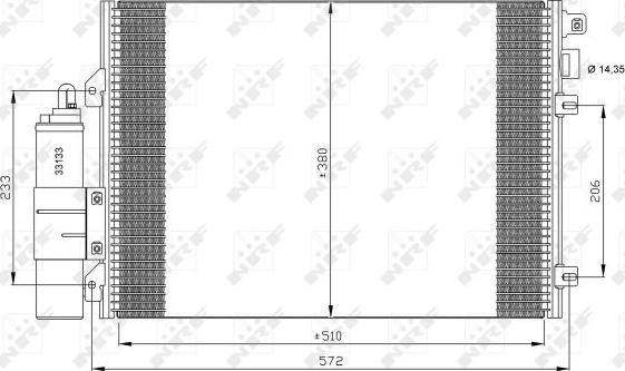 NRF 35771 - Condenser, air conditioning onlydrive.pro