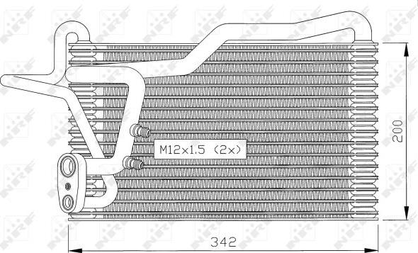 NRF 36036 - Evaporator, air conditioning onlydrive.pro