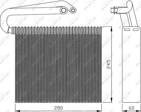 NRF 36110 - Evaporator, air conditioning onlydrive.pro