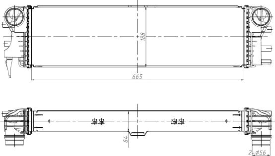 NRF 309037 - Intercooler, charger onlydrive.pro