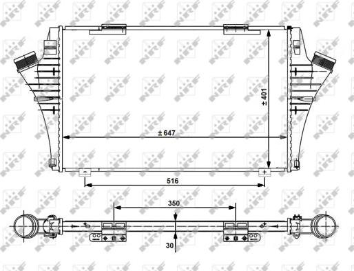 NRF 30480 - Intercooler, charger onlydrive.pro