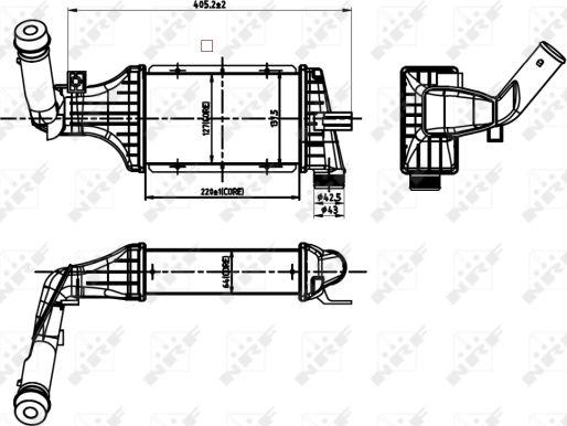 NRF 30427 - Intercooler, charger onlydrive.pro