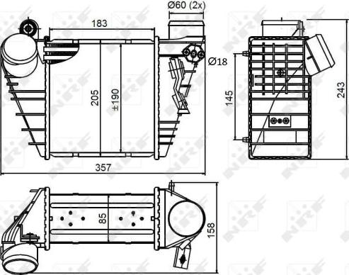 NRF 30847 - Intercooler, charger onlydrive.pro