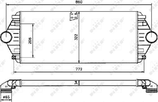 NRF 30803 - Kompressoriõhu radiaator onlydrive.pro