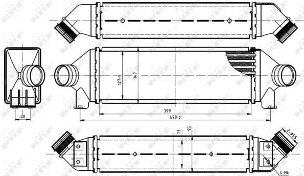 NRF 30887 - Intercooler, charger onlydrive.pro