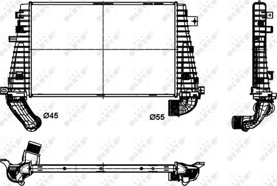 NRF 30300 - Intercooler, charger onlydrive.pro