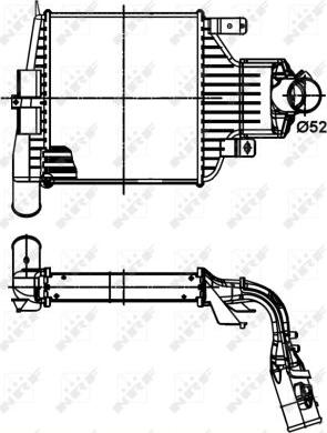 NRF 30301 - Intercooler, charger onlydrive.pro