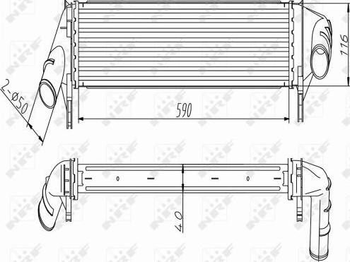 NRF 30255 - Intercooler, charger onlydrive.pro