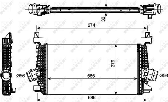 NRF 30269 - Intercooler, charger onlydrive.pro