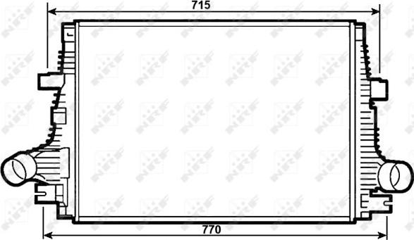 NRF 30284 - Intercooler, charger onlydrive.pro