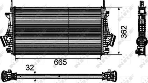 NRF 30796 - Intercooler, charger onlydrive.pro