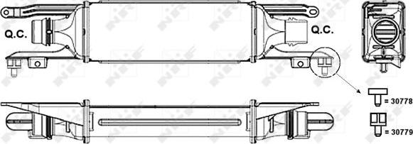 NRF 30779 - Intercooler, charger onlydrive.pro