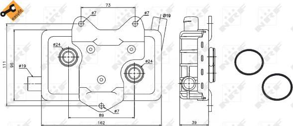 NRF 31180 - Oil Cooler, engine oil onlydrive.pro