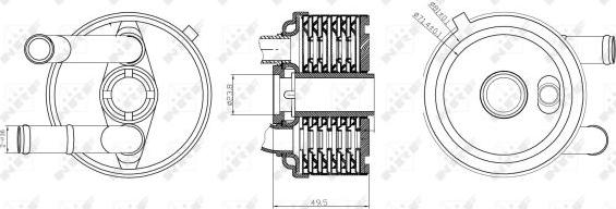 NRF 31187 - Oil Cooler, automatic transmission onlydrive.pro