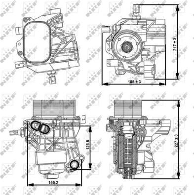 NRF 31356 - Korpusas, alyvos filtras onlydrive.pro