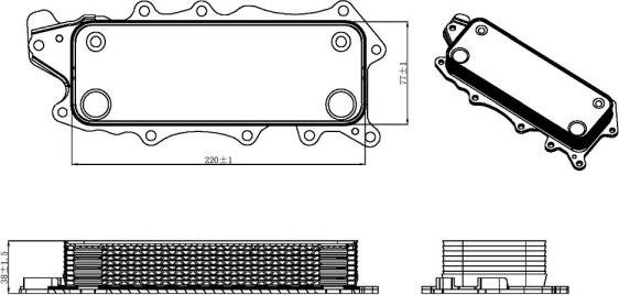 NRF 31319 - Oil Cooler, engine oil onlydrive.pro