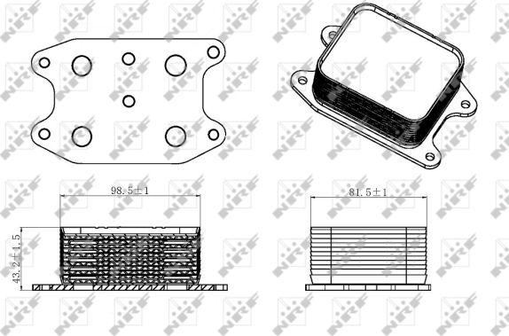 NRF 31329 - Eļļas radiators, Motoreļļa onlydrive.pro