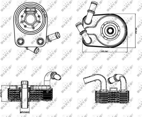 NRF 31322 - Oil Cooler, engine oil onlydrive.pro