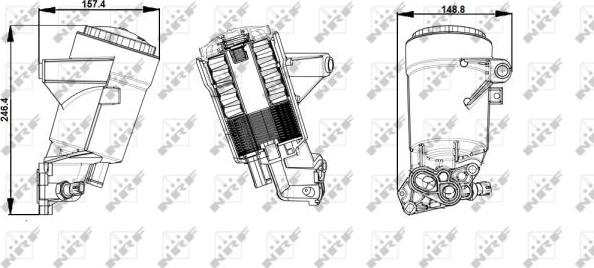 NRF 31292 - Housing, oil filter onlydrive.pro