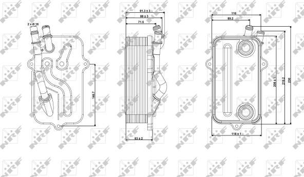 NRF 31268 - Oil Cooler, automatic transmission onlydrive.pro