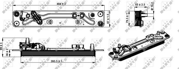 NRF 31285 - Oil Cooler, automatic transmission onlydrive.pro