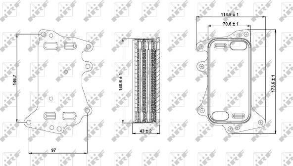 NRF 31282 - Eļļas radiators, Automātiskā pārnesumkārba onlydrive.pro