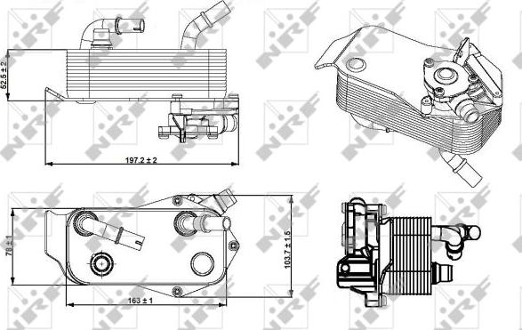 NRF 31279 - Oil Cooler, automatic transmission onlydrive.pro