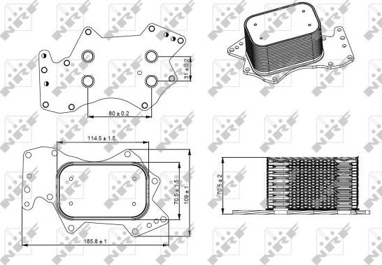 NRF 31273 - Oil Cooler, engine oil onlydrive.pro