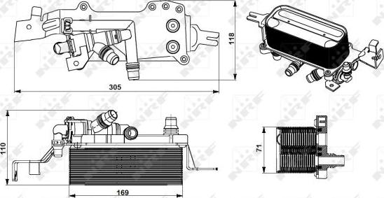 NRF 31749 - Alyvos aušintuvas, automatinė transmisija onlydrive.pro