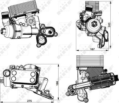 NRF 31751 - Housing, oil filter onlydrive.pro