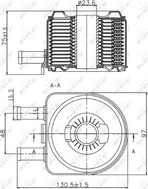 NRF 31735 - Oil Cooler, engine oil onlydrive.pro