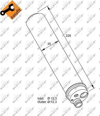 NRF 33297 - Kuivain, ilmastointilaite onlydrive.pro