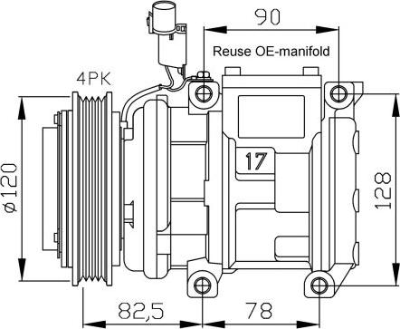 NRF  32449 - Kompresorius, oro kondicionierius onlydrive.pro